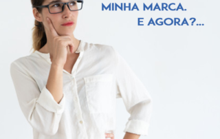 mulher pensando no que irá fazer agora que sua marca já está registrada